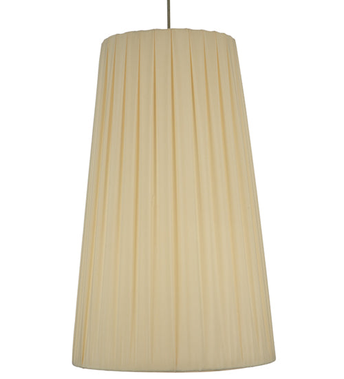 15" Wide Channell Tapered & Pleated Pendant