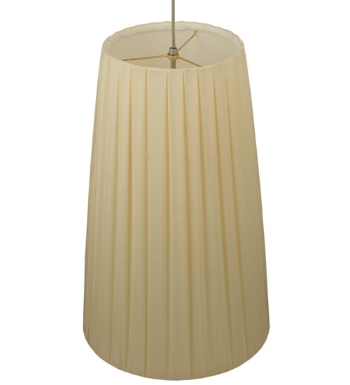 15" Wide Channell Tapered & Pleated Pendant