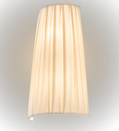 9" Wide Channell Tapered & Pleated Wall Sconce