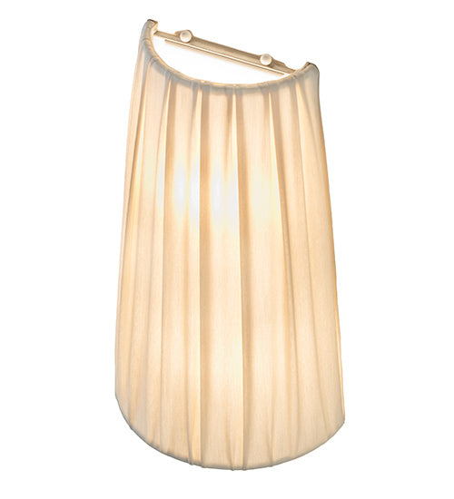 9" Wide Channell Tapered & Pleated Wall Sconce