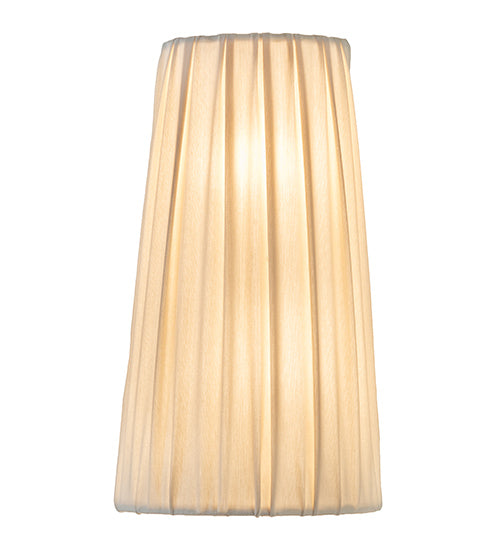 9" Wide Channell Tapered & Pleated Wall Sconce