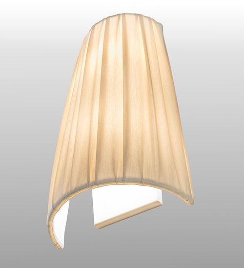 9" Wide Channell Tapered & Pleated Wall Sconce