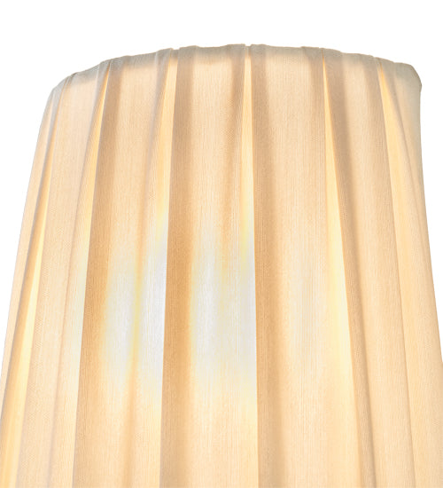 9" Wide Channell Tapered & Pleated Wall Sconce