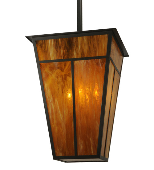 36"Sq "T" Mission Lantern Pendant