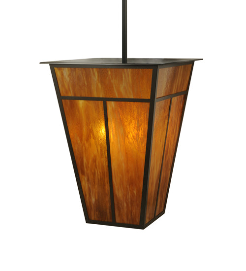 36"Sq "T" Mission Lantern Pendant