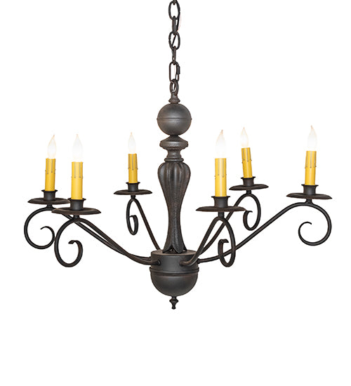 28" Wide Emory 6 Light Chandelier