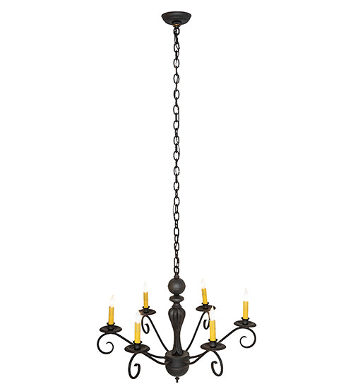 28" Wide Emory 6 Light Chandelier