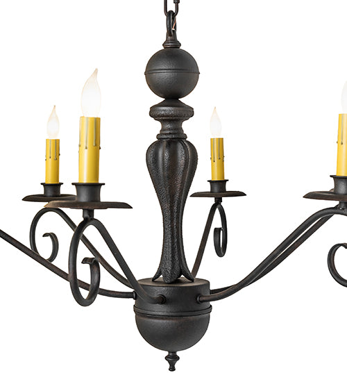 28" Wide Emory 6 Light Chandelier