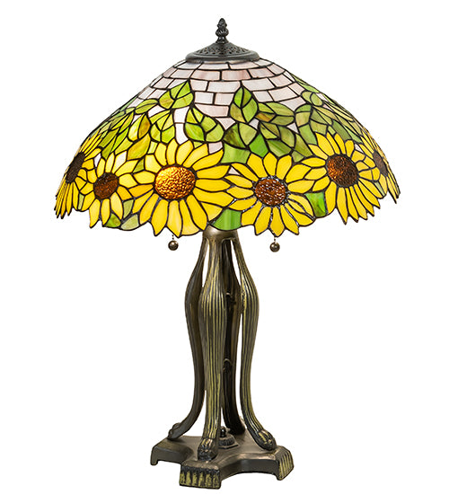 25" High Wild Sunflower Table Lamp