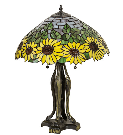 25" High Wild Sunflower Table Lamp