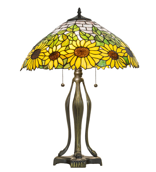 25" High Wild Sunflower Table Lamp