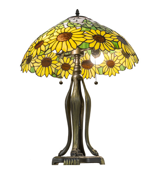 25" High Wild Sunflower Table Lamp