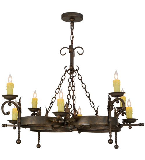 42"W Andorra 8 Lt Chandelier