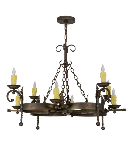 42"W Andorra 8 Lt Chandelier