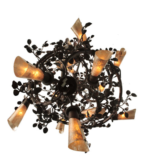 40"W Vinca Vine 30 Lt Chandelier