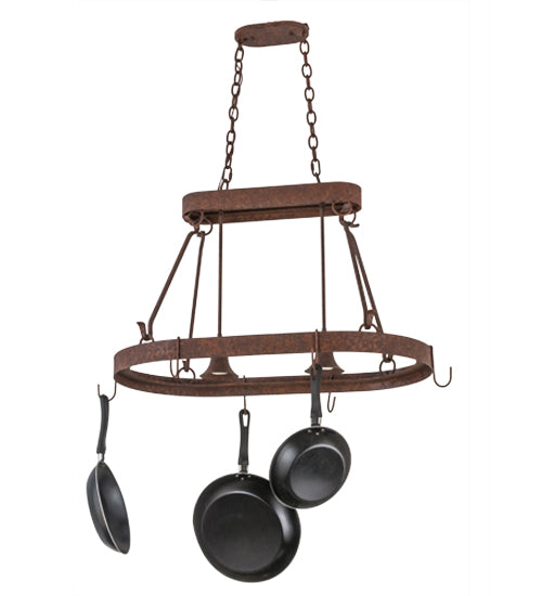 32" Long Harmony 2 Light Pot Rack