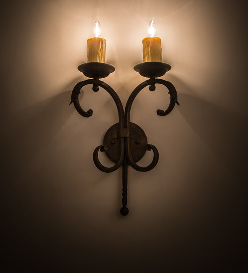 11"W Andorra 2 Lt Wall Sconce