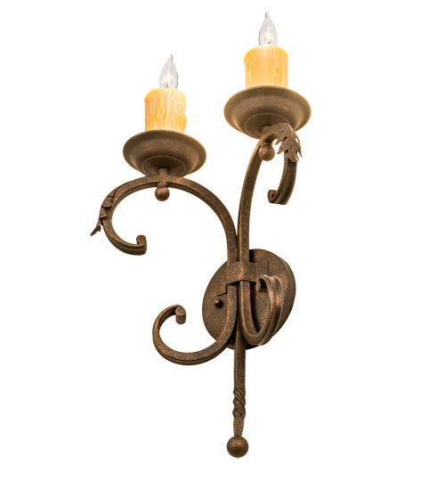 11"W Andorra 2 Lt Wall Sconce