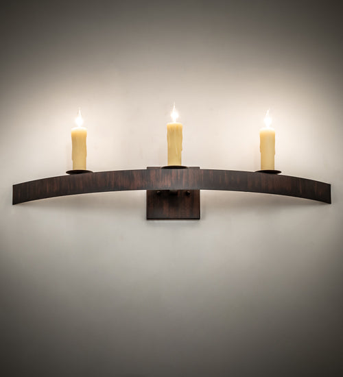 30" Wide Lakeshore 3 Light Wall Sconce