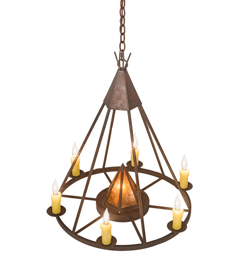 30" Wide Desert Arrow Chandelier