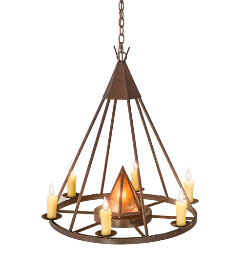 30" Wide Desert Arrow Chandelier