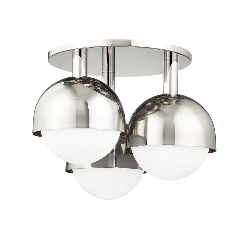 Foster Semi Flush - Polished Nickel