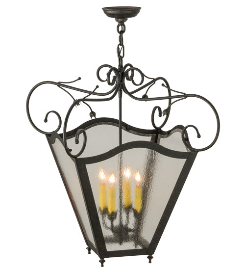 20" Square Terena 4 Light Pendant