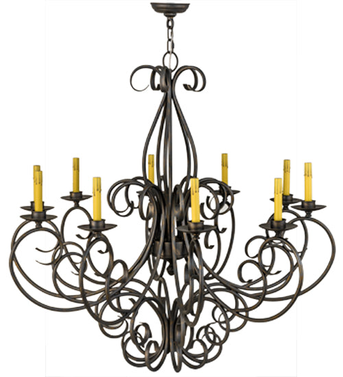 42"W Phillipe 10 Lt Chandelier