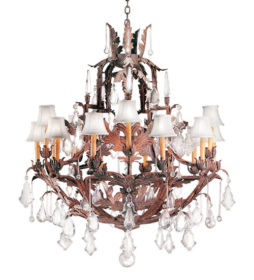 36" Wide French Baroque 16 Light Chandelier