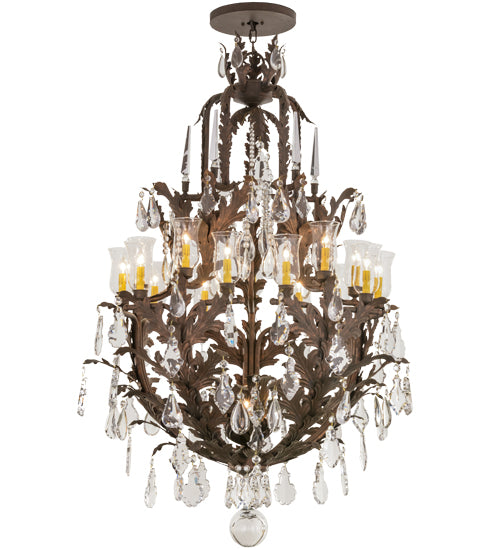 40"W French Baroque 16 Lt Chandelier