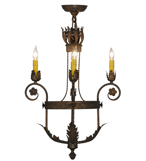 18"W Antonia 4 Lt Chandelier