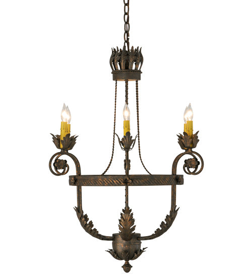 26"W Antonia 6 Lt Chandelier