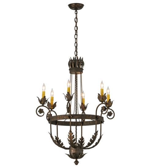 26"W Antonia 6 Lt Chandelier