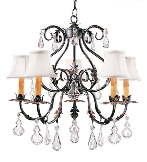 24" Wide Chantilly 5 Light Chandelier