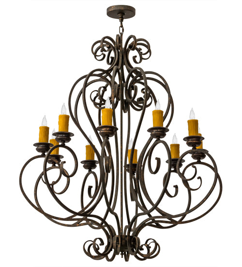 42"W Fernando 10 Lt Chandelier