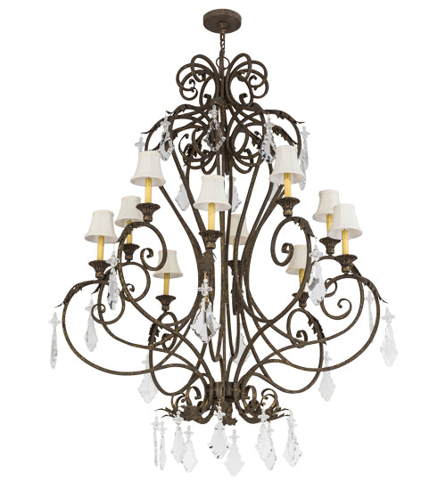 48"W Josephine 10 Lt Chandelier