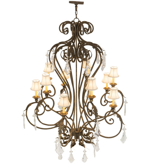 48"W Josephine 10 Lt Chandelier