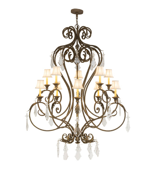 48"W Josephine 10 Lt Chandelier