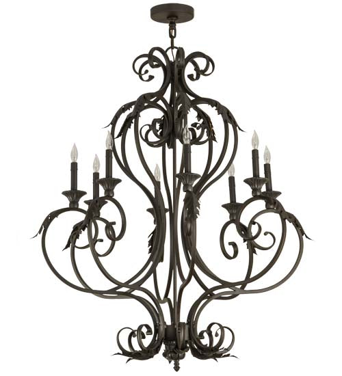 36"W Josephine 8 Lt Chandelier