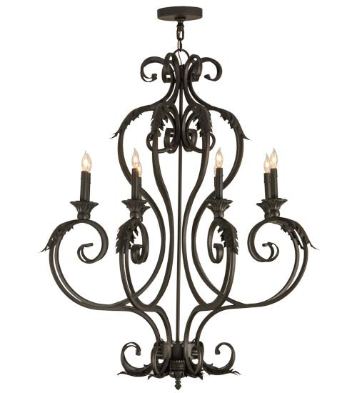 36"W Josephine 8 Lt Chandelier