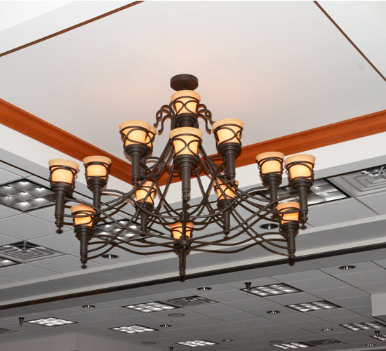 58" Wide Aspen 15 Light Chandelier