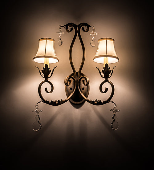 16" Wide Felicia 2 Light Wall Sconce