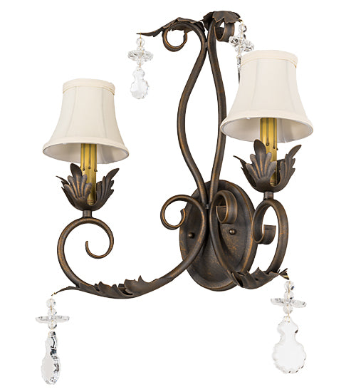 16" Wide Felicia 2 Light Wall Sconce