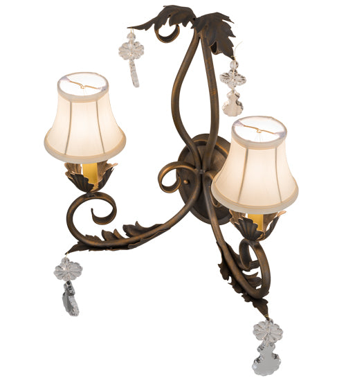 16" Wide Felicia 2 Light Wall Sconce