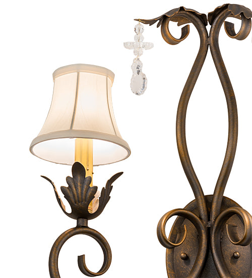 16" Wide Felicia 2 Light Wall Sconce