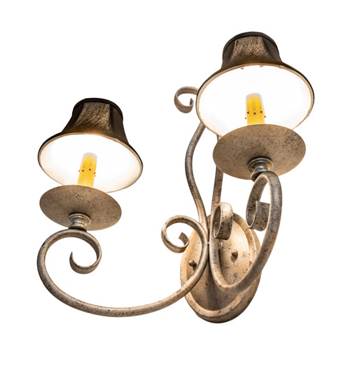 16" Wide Phillipe 2 Light Wall Sconce