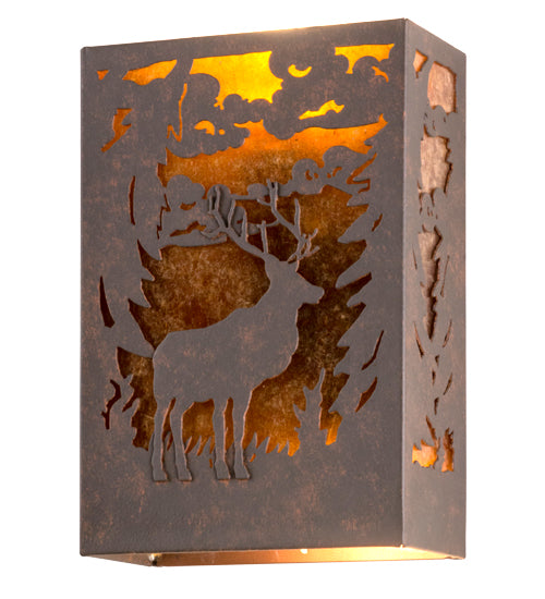 10"W Deer Wall Sconce