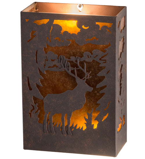 10"W Deer Wall Sconce