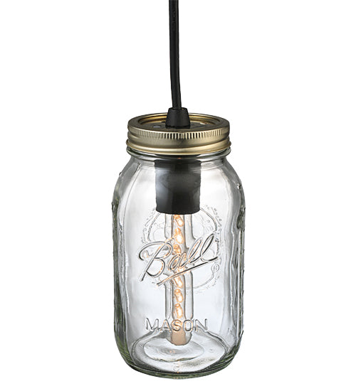 3.75" Wide Mason Jar Mini Pendant