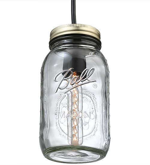 3.75" Wide Mason Jar Mini Pendant